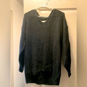 Long black sweater